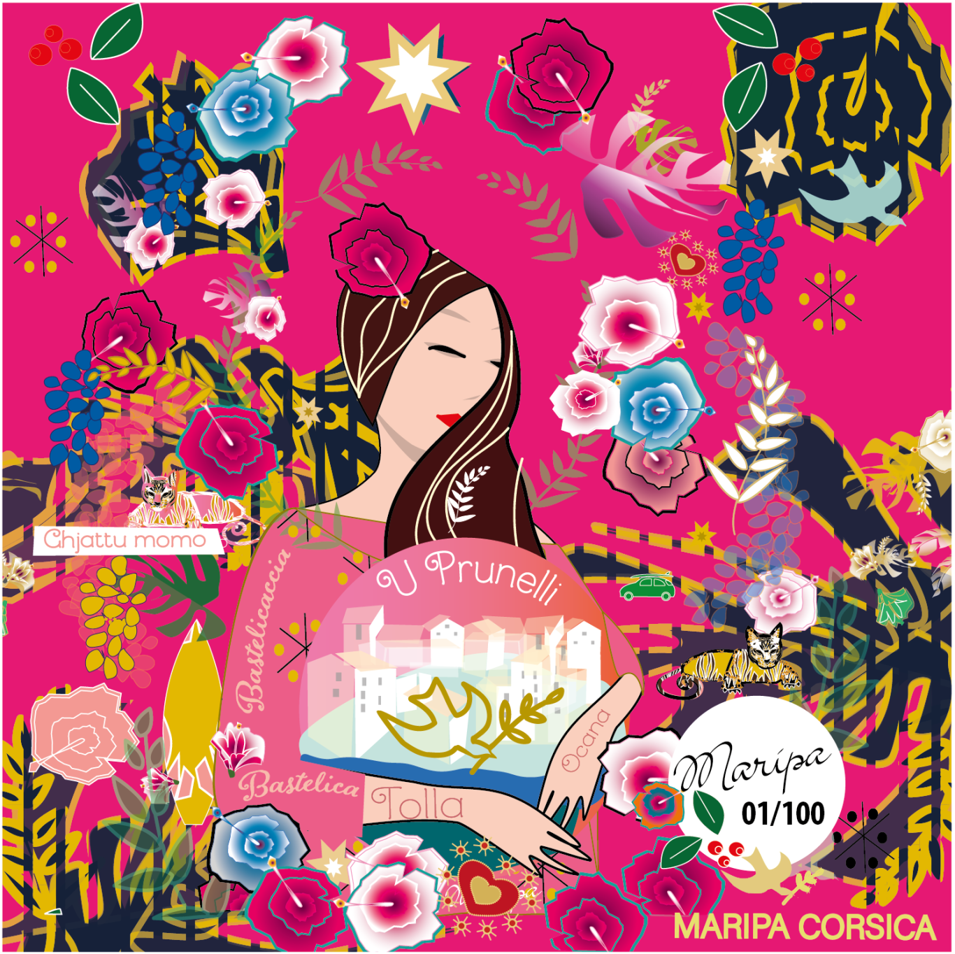 MAGNET U Prunelli-Fushia 09 MAGNET U Prunelli-Fushia 09