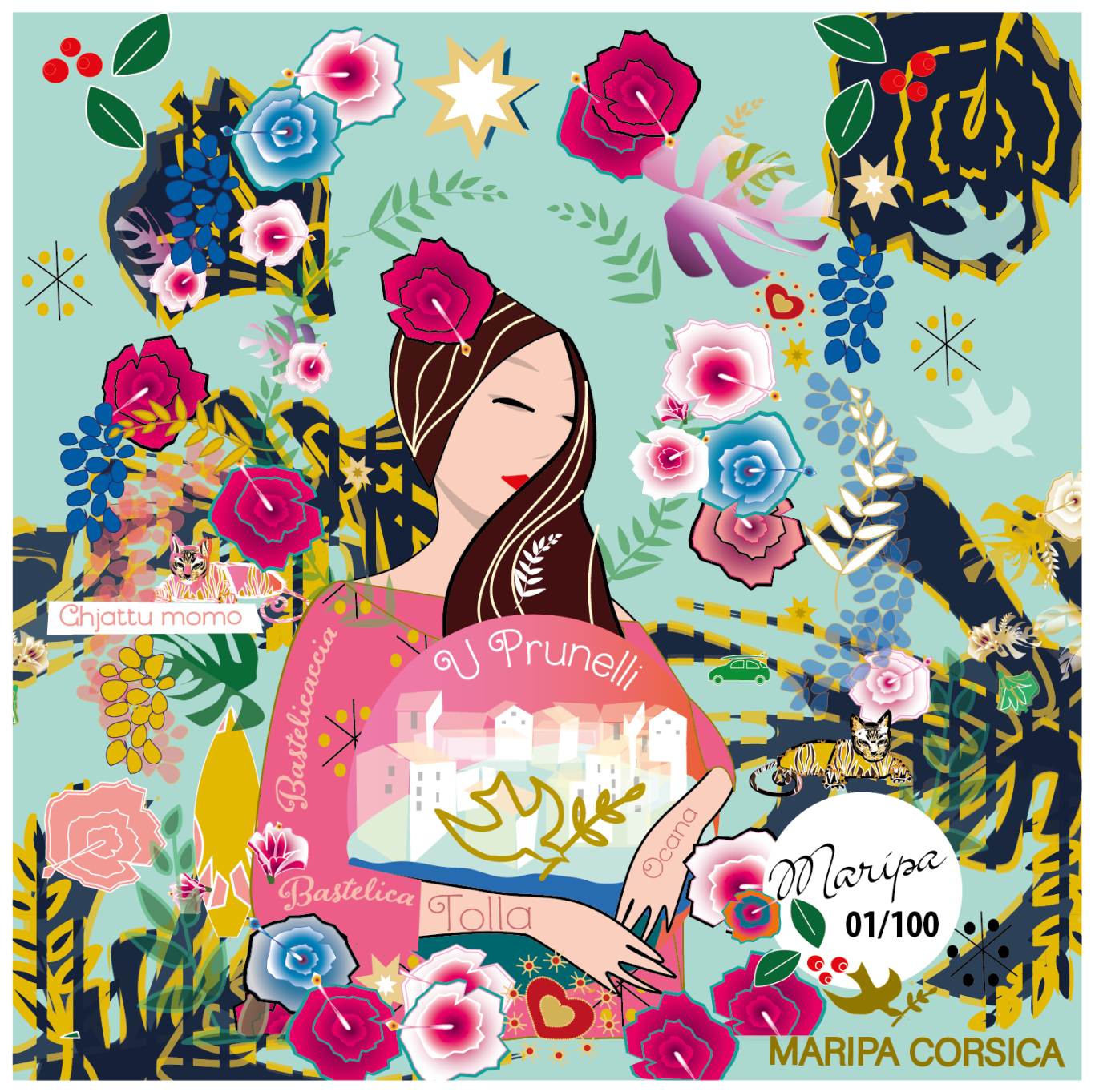 MAGNET U Prunelli-vert pâle 05